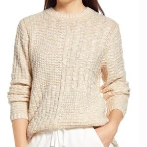 LOU & GREY
Women's Ella Melange Sweater Color warm biscotti size S